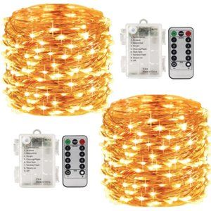 Fairy String Lights with Batteries 33 Feet 100 Led